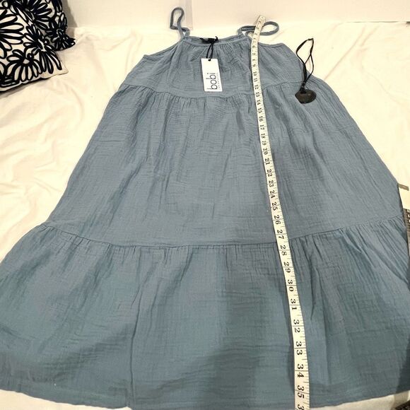 Bobi Los Angeles spaghetti straps river dress size XL 100% cotton - Picture 5 of 9
